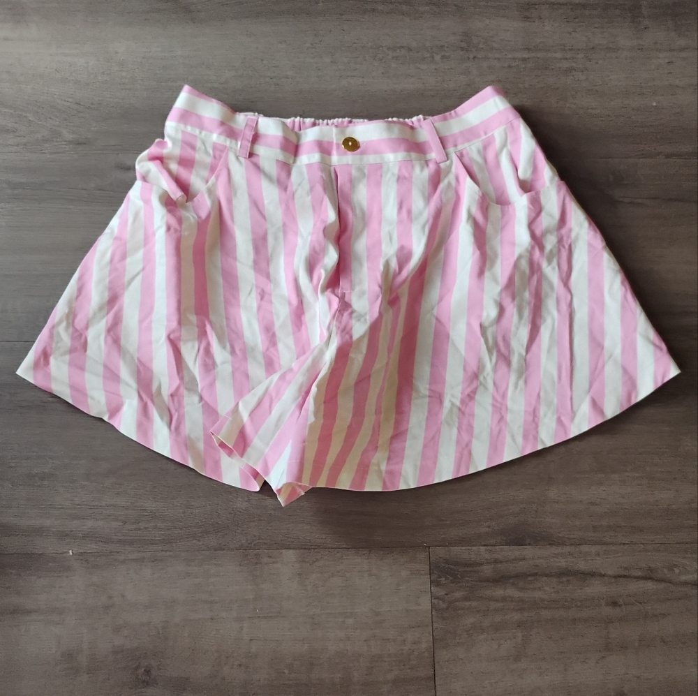 NWOT Garnerstyle x Fashion to Figure Striped Pink Shorts Sz 1